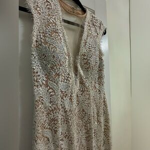 Stunning Jovani Lace Cocktail Dress (lightly beaded)